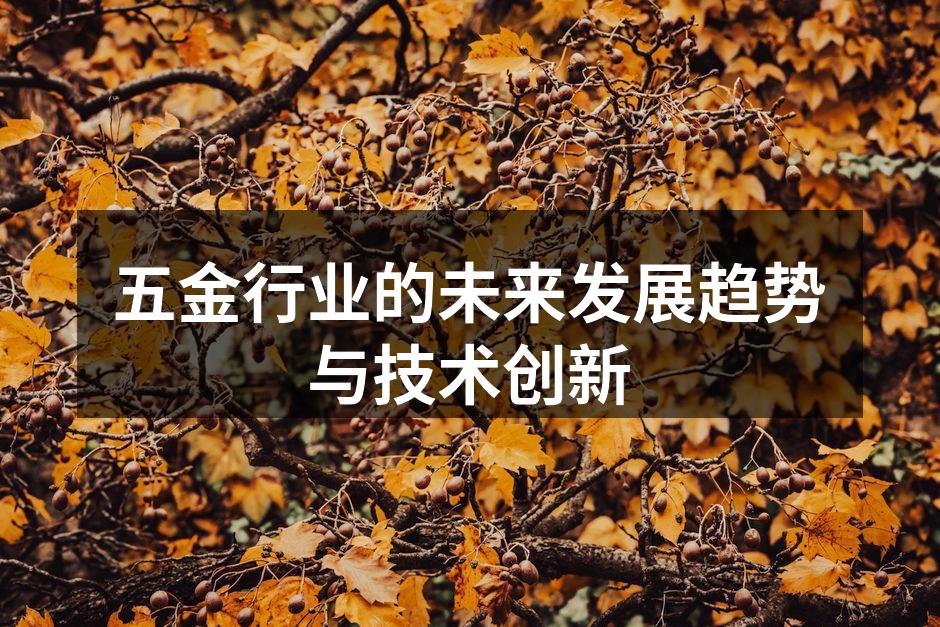 五金行业的未来发展趋势与技术创新